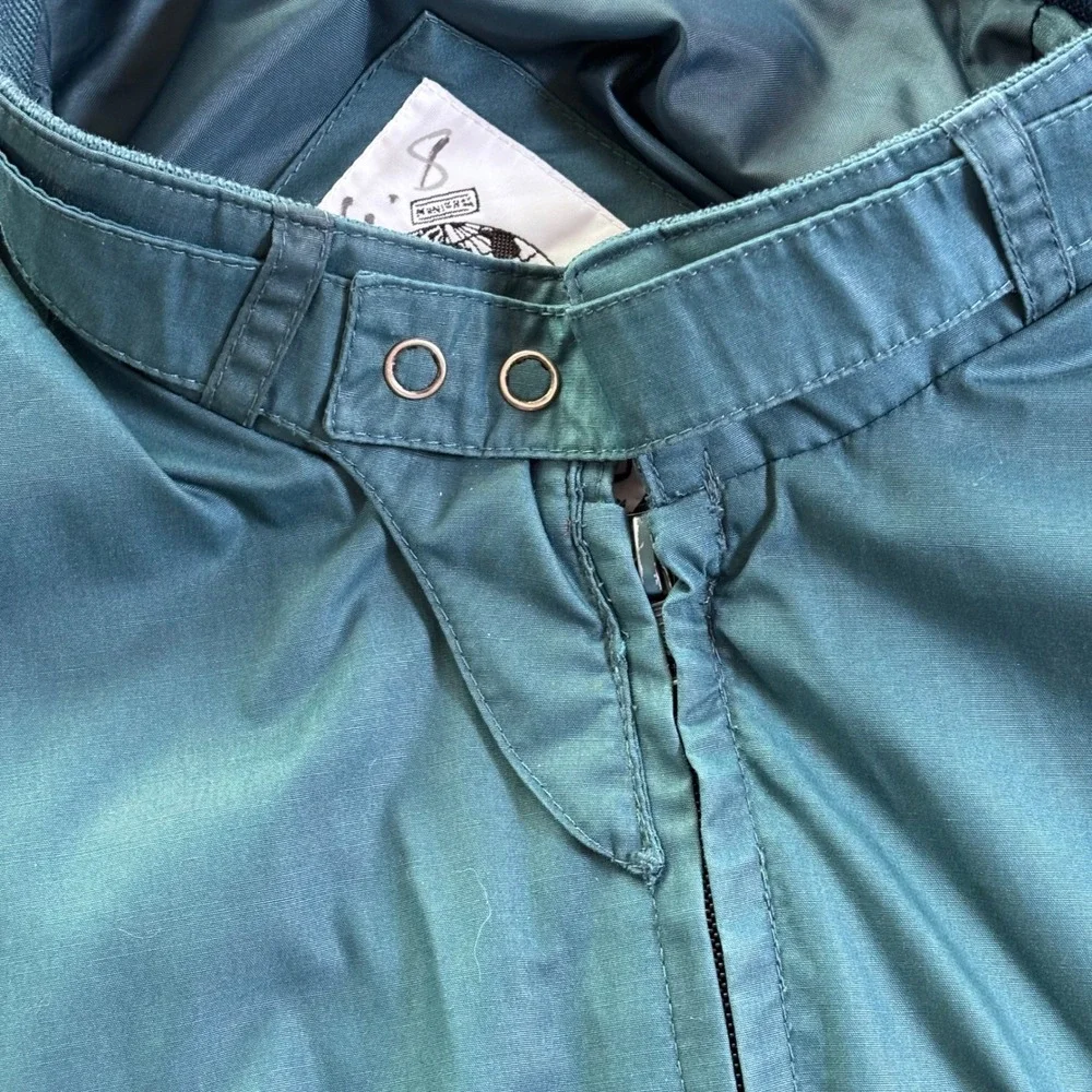Vintage World Travel Club Jacket Windbreaker Harrington Teal Green Mens Sz L